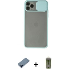 Marsilyan™- iPhone 11 Pro Max Kılıf Vadi Çizgi - Siyah Joko Magic 5d Hayalet Cam + Metal Kamera Lens Koruma Cam - Mı