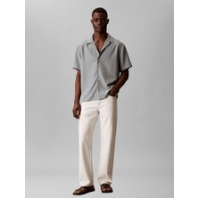 Calvin Klein Ss Camp Collar Drape