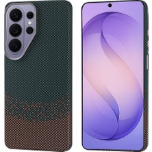 Roketcim Galaxy S26 Ultra Kılıf M-Safe Şarj Özellikli Karbon Fiber Görünümlü Nekst Kapak