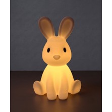 Riva Self Tavşan Figürlü 3D Baskı Tealight Mumluk / Dekoratif Ambiyans Aydınlatma