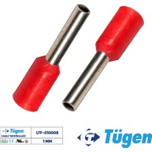 Tügen 1,00MM Izoleli Yüksük Kırmızı