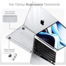 Palmira Demir MacBook Air【m5/m4/m3/m2】13.6 Inç | ile Uyumlu Crystal Ultra Şeffaf Sert Kılıf | 2026/2025/2024/2023/2022 | A3449 - A3240 - A3113 - A2681 | Yılları ve Model Numaraları (Şeffaf, 13.6 Inç)