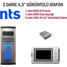 2 Daire 2001-B 4.3’’ Görüntülü Diafon Fiyatı
