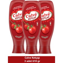 Calve Ketçap 610 gr x 3 Adet