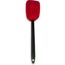Empressco Kırmızı Silikon Kaşık Spatula - Dayanıklı ve Çok Amaçlı Mutfak Gereci