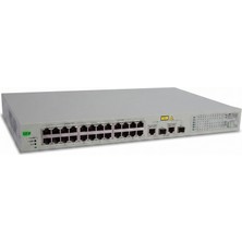 Allied Telesis AT-FS750/24POE 24-Port Fast Ethernet + 2-Port Gigabit Smart Poe Web Yönetilebilir Akıllı Switch