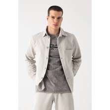 i8 Denim Tek Cep Denim Dış Gömlek