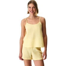Penti Pastel Sarı Sunny Day Muslin Şort Pijama Takımı