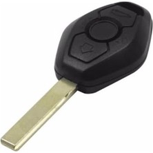 Autohan Keys Bmw E46 E60 E90 Anahtar Kumanda Kabı, 3 Tuşlu, Siyah