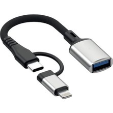 Palmira Demir Lightning ve Pd Type C USB Otg (Pd Lightning Type C USB Otg Hb-14)
