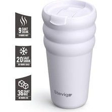 Palmira Demir 3 Bubble Two-Cap Straw Tumbler Çelik Termos 600 ml Lilac Hint ST-245
