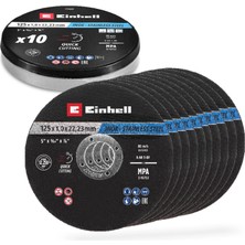 Orijinal Einhell Metal Kesme Diski Seti, 10 Parça, Ø 125 mm (Teneke Kutu İçinde) (Hızlı Kesim, Metal İşleme, Kolay Kesim, MPA Sertifikalı, Markadan Bağımsız) - 49711442