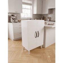 Kzy Mobilya 8 Xs Çok Amaçlı Dolap,elbise Dolabı,mutfak Dolabı,beyaz