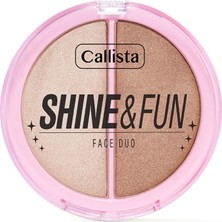 Palmira Demir Callista & Fun Face Duo 100 Sparkle Crew Allık & Aydınlatıcı Paleti