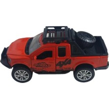 Çek Bırak Metal Arazi Aracı 13 cm - Kırmızı - 1 Adet