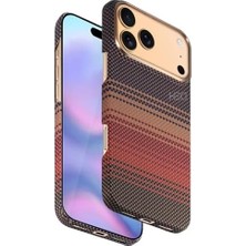 Palmira Demir - iPhone 17 Pro Max ile Uyumlu Kılıf Magsafe Şarjlı Karbon Fiber Ruaha Armorair Kesik Kenarlı Kevlar Kapak