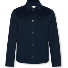 Calvin Klein Erkek  Calvin Klein Ls Double Face Wool Lacivert Erkek Yün Ceket