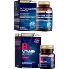 Magnesium Complex 60 Tablet ve Nutraxin B12 Vitamin 60 Tablet