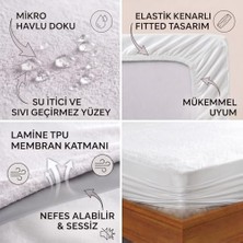 Palmira Demir Formeya Mikro Fitted Full Kenar Su Sıvı Geçirmez Yatak Koruyucu Alez Bebek-Tek-Çift Kişilik Battal Boy Alez