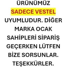 Palmira Demir -Lab 1 Ad  Vestel Uyumlu Emayeli Cam Ocak Izgarası (Çember Çapi 16,5 - Bacaktan Bacağa 21 Cm) Siyah