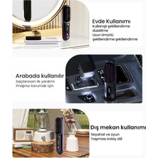 Palmira Demir Şarjlı Taşınabilir Iyonik Saç Düzleştirici Fön Tarağı – Elektrikli Isıtmalı Tarak Saç Şekillendirici ve Hacimlendirici (Pembe)