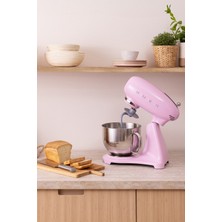 Smeg 50'lerin Tarzı Sabit Karışım ®   Plus 4,8l Pembe SMF05+ Stand Mikser 1000W