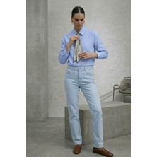 Shopping Shop Fular Aksesuarlı Gömlek MAVI