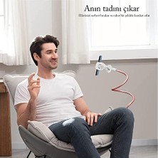 Palmira Demir Saıjı Ivy-85 Akrobat Esnek Telefon Tutucu, Masa Için Esnek Uzun Kollu Telefon Montajı, Klips Braketi Kelepçe Standı 4.0-6.3'' Cep Telefonu Standı Iphone,  Vb. Tüm Telefonlar ile Uyumludur Pembe