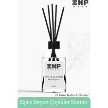 Seraser Beyaz Çiçekler | Çubuklu Oda Kokusu Esansiyel Uçucu Diffuser 50ML