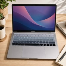 Palmira Demir Ingilizce Klavye Koruyucu MacBook A1534 A1708 Uyumlu Uk Avrupa Ters L Enter Silikon Klavye Koruyucu English Keyboard Cover Siyah Gri
