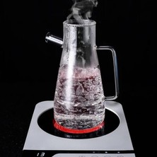 Palmira Demir 900 ml 2 Adet Borosilikat Cam Yağdanlık,termisil Isıya Dayanıklı Yağlık ve Sirkelik,zeytin Yağı,limon Suyu ve Sirke Için Yağ Şişesi (2 Adet)