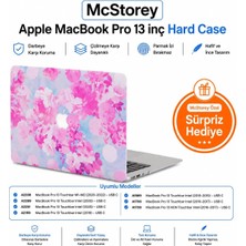 Palmira Demir MacBook Pro 13 Kılıf A1706 A1708 A1989 A2159 A2251 A2289 A2338 M1 M2 Uyumlu Çiçek Desenli Hard Case Tpu Koruyucu Kapak Ince Hafif Darbe Emici Çizilmez Mat Sert Laptop Kılıfı Flower 04