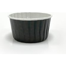 Palmira Demir 50'li Büyük Boy Xl Siyah Muffin Kek Kalıbı Cupcake Kapsülü Jumbo Kek Kapsülü , Airfryer Uyumlu