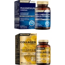 Magnesium Complex 60 Tablet ve Nutraxin Collagen Complex Tip 1-2-3-5-10 3120 Mg 90 Tablet