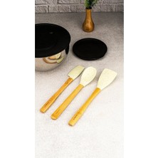 Empressco Pratik ve Şık 3’lü Spatula Seti, Beyaz Renk, Dayanıklı ve Kullanışlı