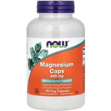 Now Foods Magnesium Caps, Oxide , Citrate & Aspartate 400 Mg, 180 Veg Capsules