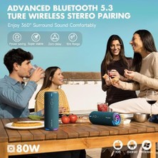 Palmira Demir W-Kıng D320 Bluetooth Hoparlör, 40W 360° Surround Boombox, 24 Saate Varan Çalma Süresi, IP67, Kablosuz Stereo Tws, Powerbank/tf/aux/bluetooth5.3, Ses Bombası