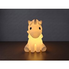 Riva Self Unicorn Figürlü 3D Baskı Tealight Mumluk / Dekoratif Ambiyans Aydınlatma
