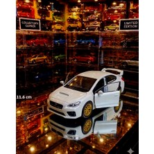 Oyuncak Sahili SUBARU İMPREZA WRX STİ MODEL 1.36 DİECAST 11.6cm METAL ARABA KAPILAR AÇILIR ORJNAL IMPREZA ÇEKBIRAK MAVİ Beyaz