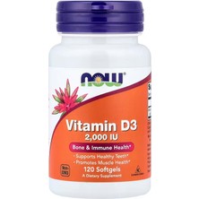 Now Foods Vitamin D-3 2,000 Iu 120 Softgels