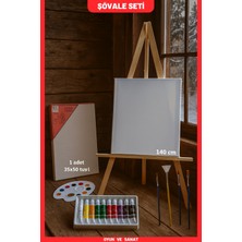 Yağlı Boya Resim Ressam Şövale Seti Şövalye Tuval Tüval Hobi Seti
