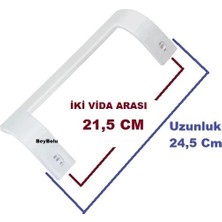 FullYedek Altus Uyumlu Buzdolabı Kapı Kolu Beyaz Renk Buzdolabı Kol 1 Adet - 5723750100
