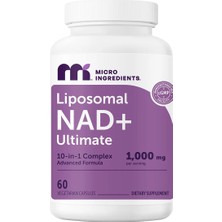 Micro Ingredients Liposomal Nad+ Ultimate 10 In 1 Complex 1,000MG, 60 Veggie Capsules