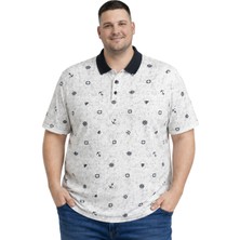 Battal Moda Battalmoda Erkek Büyük Beden Siyah Polo Yaka Marina Kısa Kollu Tişört 3xl-4xl-5xl-6xl