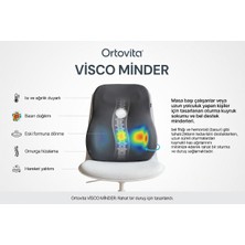 Ortovita Visco Ergonomik Bel Desteği Sırt Minderi Bel Yastık Rahat Duruş ve Kas Agrısı Giderici Visco