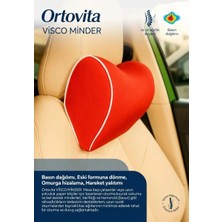 Ortovita Araba Ortopedik Boyun Yastığı Oto Boyun Yastığı Visco Araç Boyun Yastığı Rahat Duruş ve Kas Agrısı Giderici Visco
