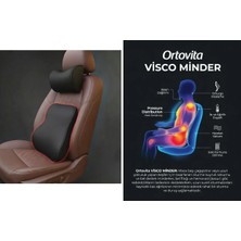 Ortovita Yeni Nesil Visco Ortopedik Ergonomik  2 Li Set Araç ve Ofis, Ev Bel & Boyun Destek Minderi ve Boyunluk