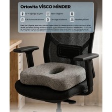 Ortovita Oturma Minderi – Ofis, Araç ve Ev Kullanımına Uygun Visko Ortopedik Rahat Duruş ve Kas Agrısı Giderici Visco Yükseltici Minder