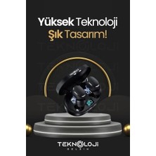 İstanbul Pasajı E6S Dots Bluetooth Kablosuz Kulaklık, Çift Mikrofon, Hd Ses, Extra Bass, Powerbank Kutu, Siyah