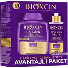 Bioxcin Collagen & Biotin Hacim Verici Bakım Seti - Şampuan 300 ml + Serum 100 ml